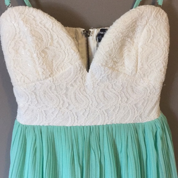 Shareen lace and mint Dress - Picture 3 of 4